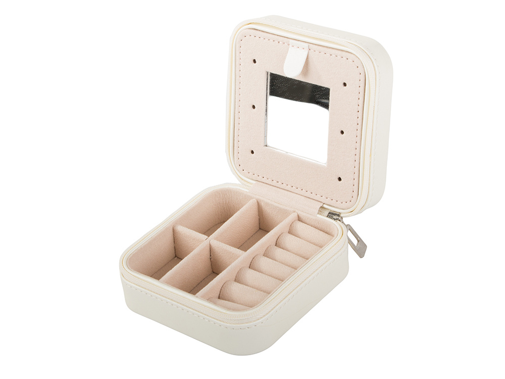 Juvelierizstrādājumu Lādīte Bižutērijas Organizators Kaste ar Spoguli, Dažādas krāsas | Jewellery Box Organiser (4)