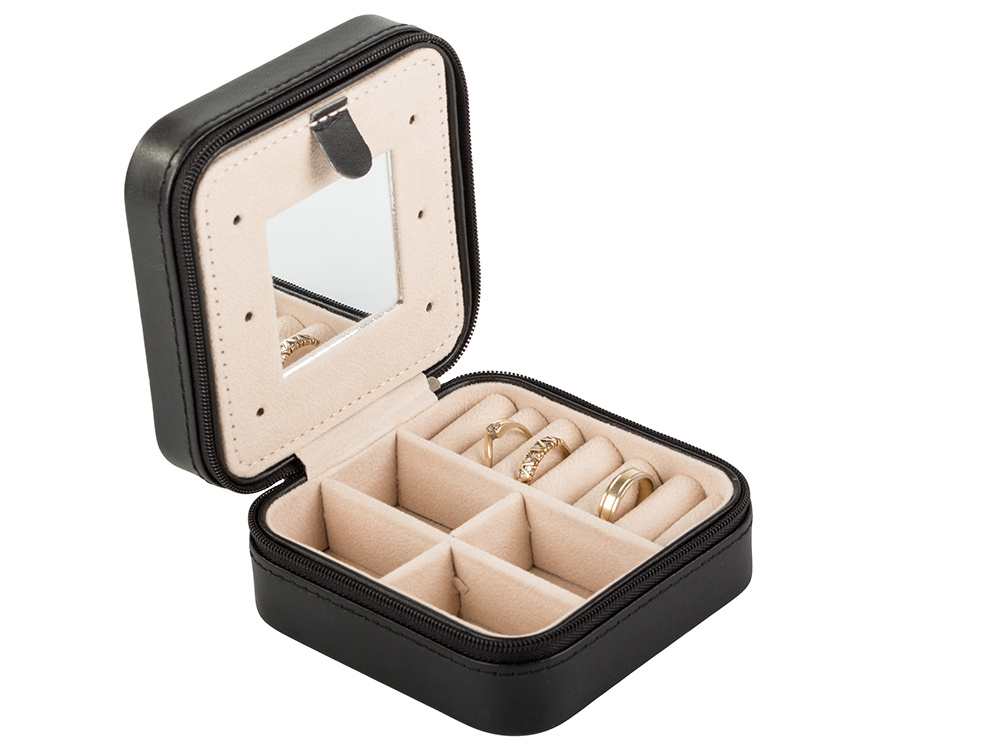 Juvelierizstrādājumu Lādīte Bižutērijas Organizators Kaste ar Spoguli, Dažādas krāsas | Jewellery Box Organiser (6)