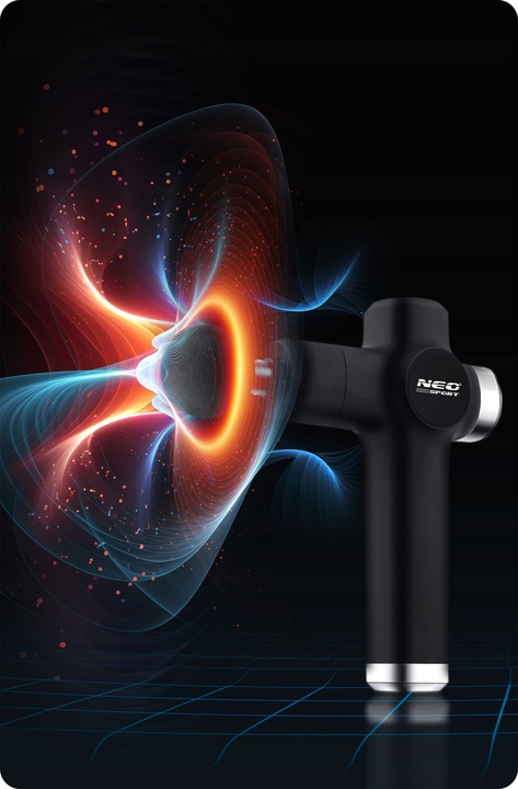 Массажный Пистолет для Тела + 8 Насадок Neo-sport NS-501, Чёрный | Body Massage Gun (1)