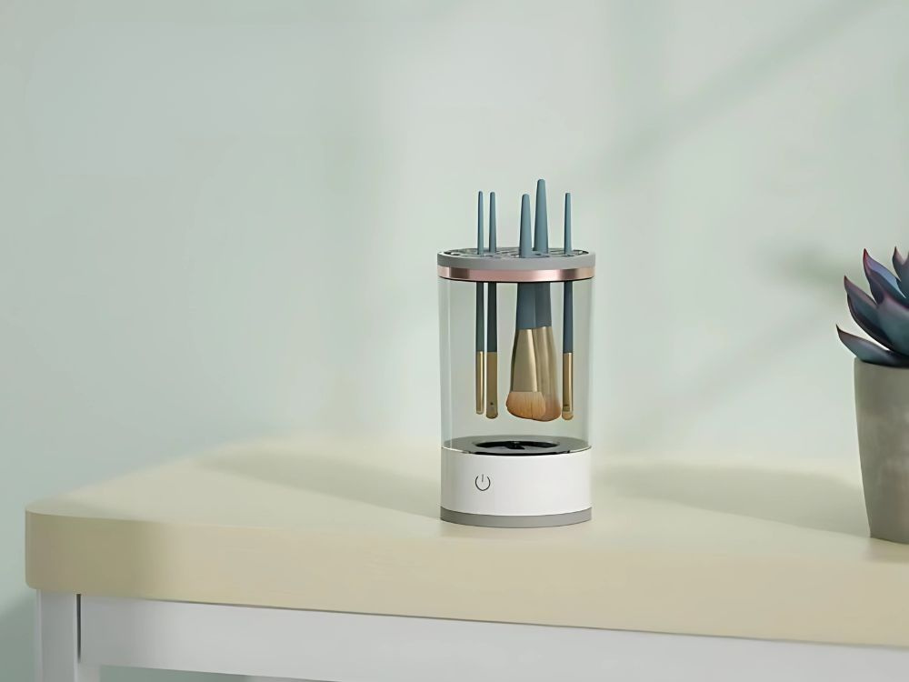 USB очиститель и сушилка для косметических кистей и спонжей, Белый (1)