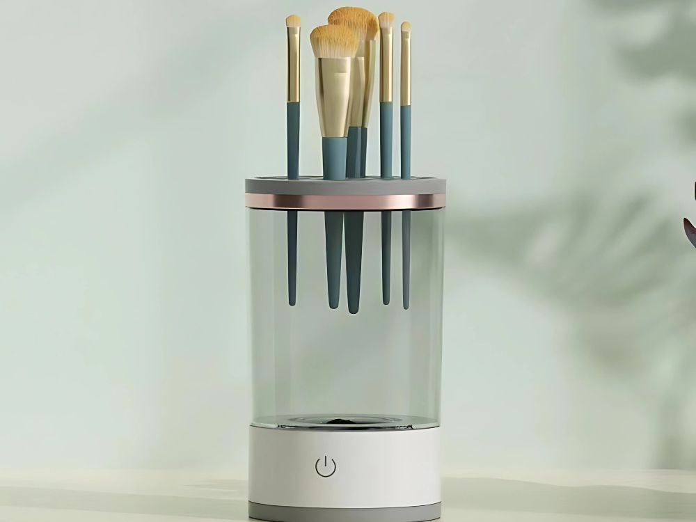 USB очиститель и сушилка для косметических кистей и спонжей, Белый (2)