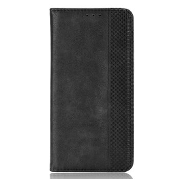 OnePlus 9 Vintage Style Magnetic Leather Wallet Case Cover, Black | Чехол для Телефона Кабура...