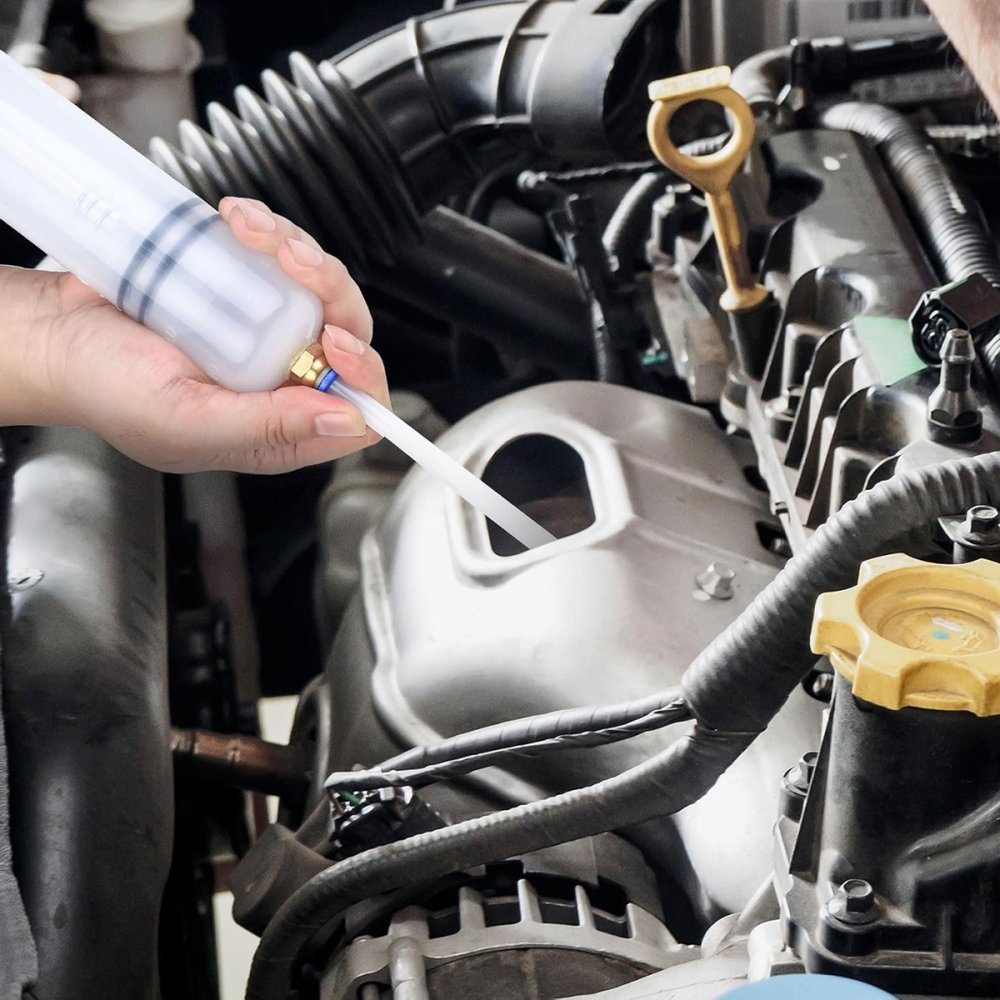 Шприц для откачки масла и технических жидкостей 200 мл (2)