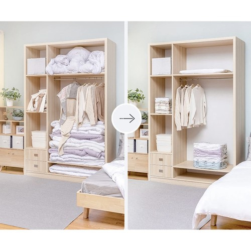 Вакуумный пакет для хранения Ruhhy 80x100x30 см 22949, молочно-белый (2)