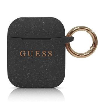 Apple AirPods 2gen / 1gen Guess Silicone Case Cover, Black | Чехол для наушников