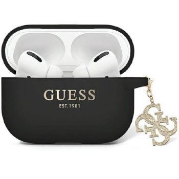Guess AirPods Pro 2 чехол Silicone 4G Strassed Charm, черный