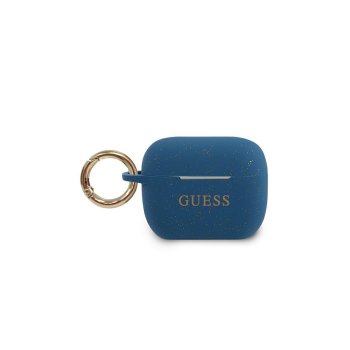 Guess AirPods Pro чехол Silicone Glitter, синий