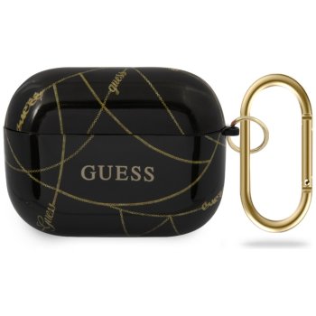 Guess AirPods Pro чехол Gold Chain Collection, черный
