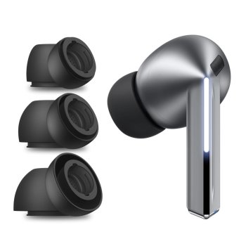 Силиконовые амбушюры Tech-Protect для Samsung Galaxy Buds 3 Pro S M L, черные