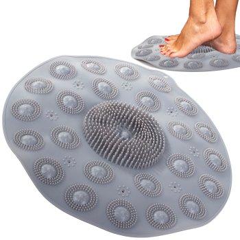 Нескользящий массажный коврик для ног для душа и ванной комнаты | Foot Massager Shower Non-Slip Mat