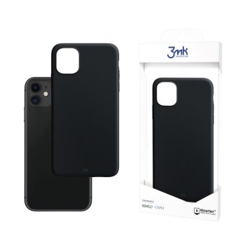 Apple iPhone 11 6.1'' 3MK Matt Case Cover, Black | Матовый Чехол Кейс Бампер Обложка для Телефона