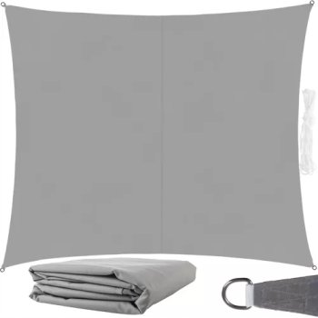 Gardlov 23162 Садовый Водонепроницаемый Солнцезащитный Теневой Парус Тент Навес Маркиза 3х2м, Серый | Garden Patio Waterproof Sun Shade Sail Awning Canopy