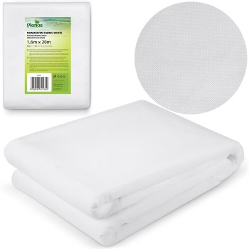 Агроволокно укрывное Plonos 20м x 1.6м 50г/м² для защиты растений, белое