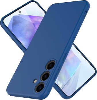 Samsung Galaxy A26 (SM-A266E/DS) Matt Silicone Color Case Cover, Blue | Чехол Обложка Бампер Кабура для Телефона
