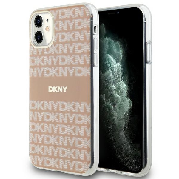 Apple iPhone 11 6.1'' DKNY IML Mono Stripe MagSafe Case Cover, Pink | Чехол Кабура Кейс Бампер...