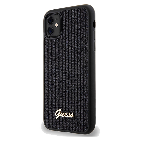 Apple iPhone 11 6.1'' Guess Disco Metal Script Case Cover, Black | Чехол Кейс Бампер Обложка... (0)