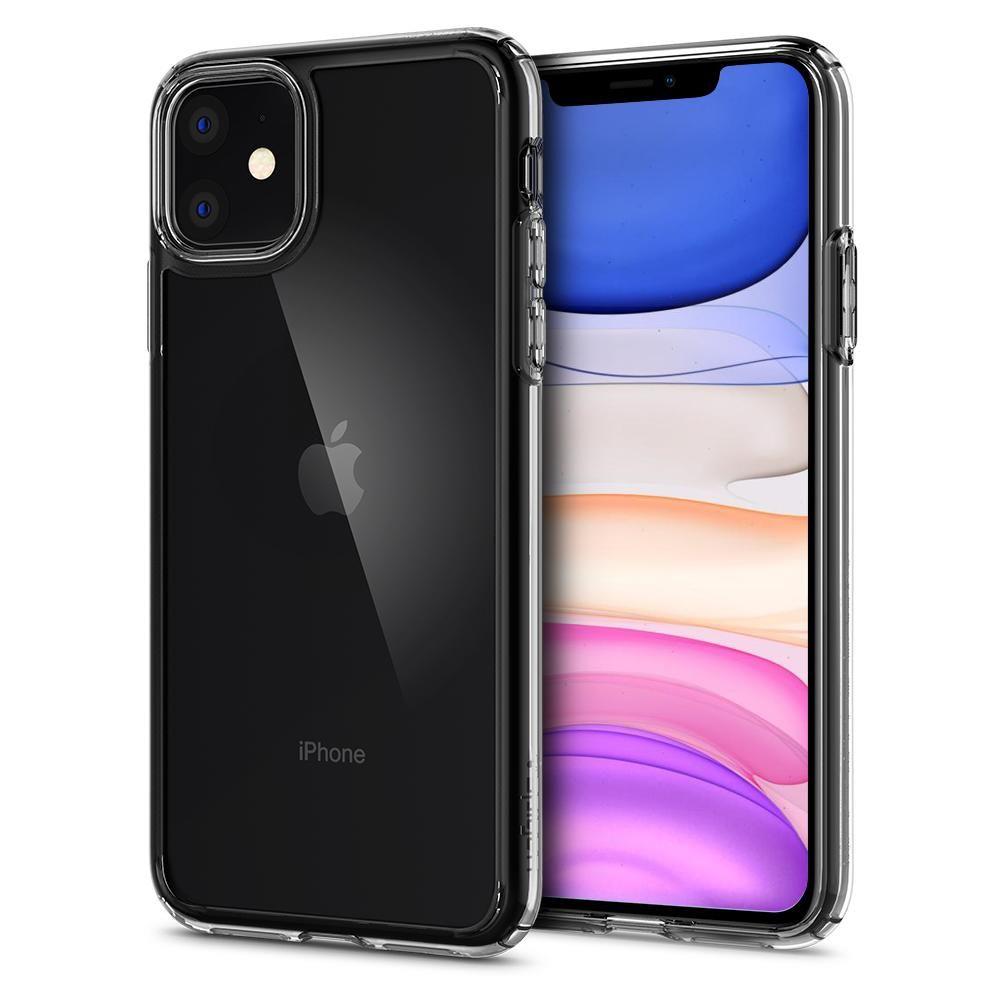 Apple Iphone 11 6.1'' Spigen Ultra Hybrid Case Cover, Crystal Clear | Чехол Кабура Кейс Бампер... (1)