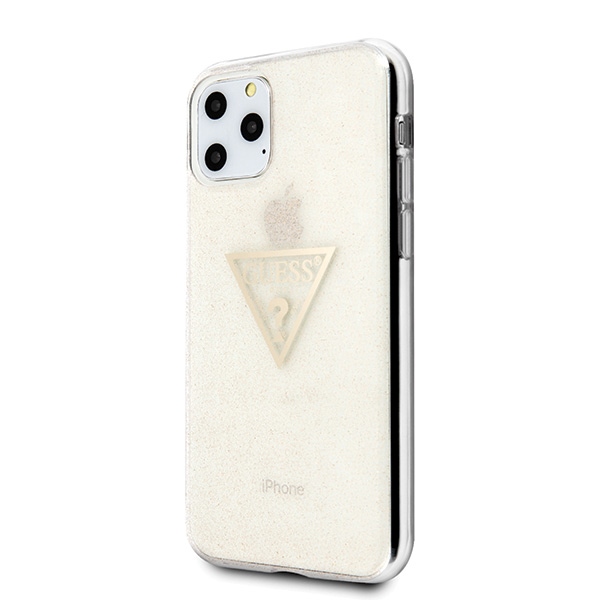Apple iPhone 11 Pro 5.8'' Guess Glitter Triangle Case Cover (GUHCN58SGTLGO), Gold | Чехол Кейс Бампер... (0)