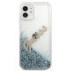 Apple iPhone 12 mini 5.4\'\' Guess Glitter Vintage Script Case Cover (GUHCP12SGLVSBL), Blue | Чехол Кейс...