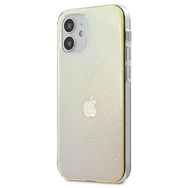 Чехол Guess для iPhone 12 mini 4G 3D Pattern Collection, опаловый (0)
