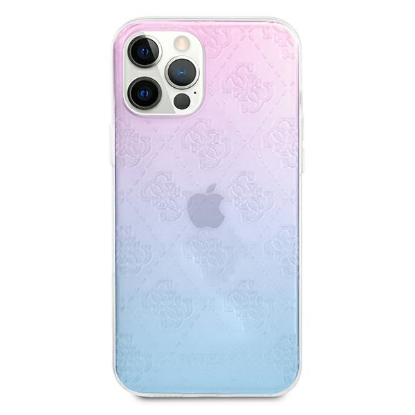 Apple iPhone 12 Pro Max 6,7" Guess 4G 3D Pattern Collection Case Cover (GUHCP12L3D4GGBP), Blue&Pink | Чехол... (1)