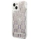 Чехол Karl Lagerfeld Liquid Glitter Monogram для iPhone 14 Plus, Серебристый