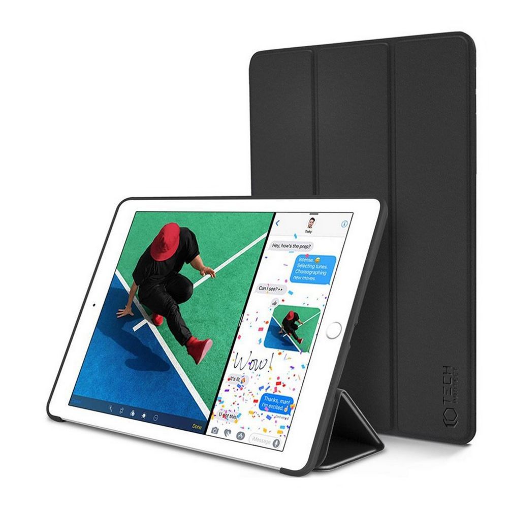 Apple iPad 9.7" (2017 / 2018) A1822 A1893 Trifold Tech-Protect SmartCase Protective Cover Case, Black | Чехол Книжка для Планшета