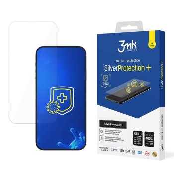 Apple iPhone 14 / 14 Pro 6.1'' 3MK Silver Protect+ Antibacterial Screen Protector | Антибактериальная...