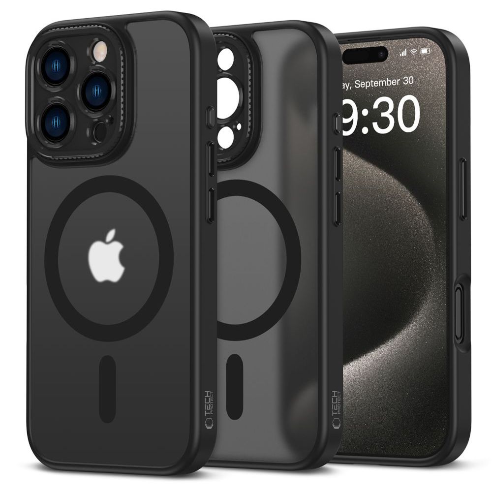 Apple iPhone 16 Pro Max 6.9'' Tech-Protect MagCam MagSafe Case Cover, Semi-Transparent | Чехол Обложка...