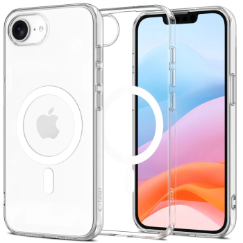 Apple iPhone 16e / SE (2025) 6.1'' Tech-Protect FlexAir MagSafe Cover Case, Transparent | Чехол Кабура...