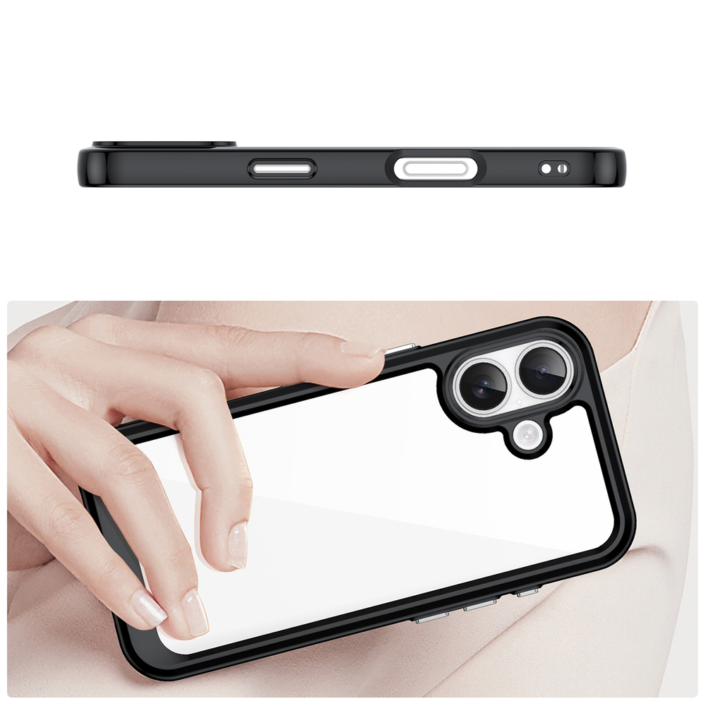 Чехол Outer Space для iPhone 17 — черно‑прозрачный (2)
