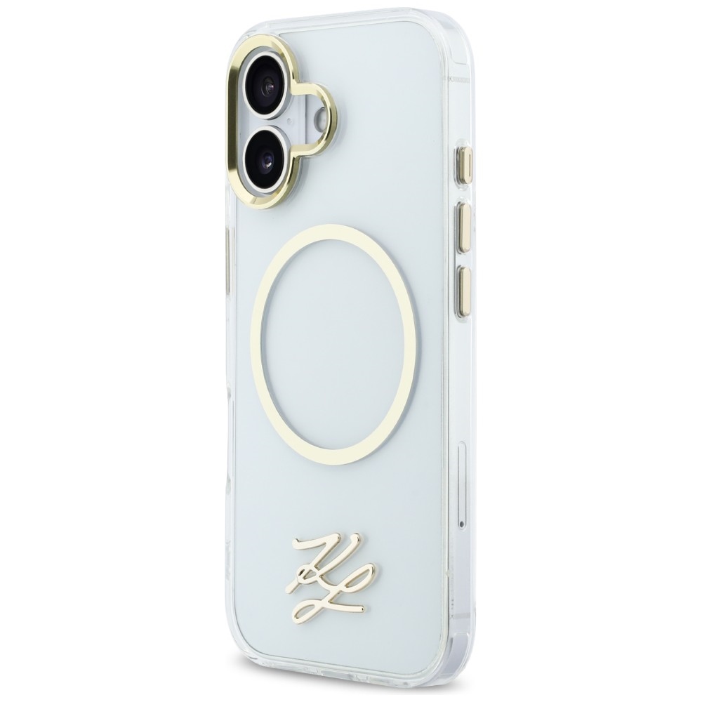 Чехол Karl Lagerfeld IML KL Script Logo MagSafe для iPhone 17 – прозрачный (0)