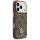 Чехол Guess 4G Strass Logo MagSafe для iPhone 17 Pro - коричневый