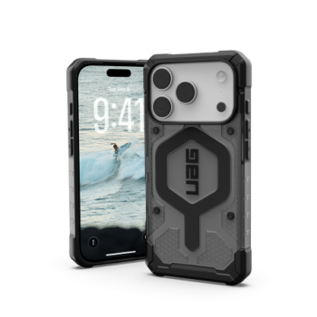 Чехол UAG Pathfinder Clear MagSafe для iPhone 17 Pro – серый/черный