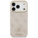 Чехол Guess 4G Strass Logo & Big Strap Metal Buttons MagSafe для iPhone 17 Pro - Розовый
