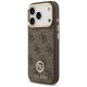 Чехол Guess 4G Strass Logo MagSafe для iPhone 17 Pro - коричневый
