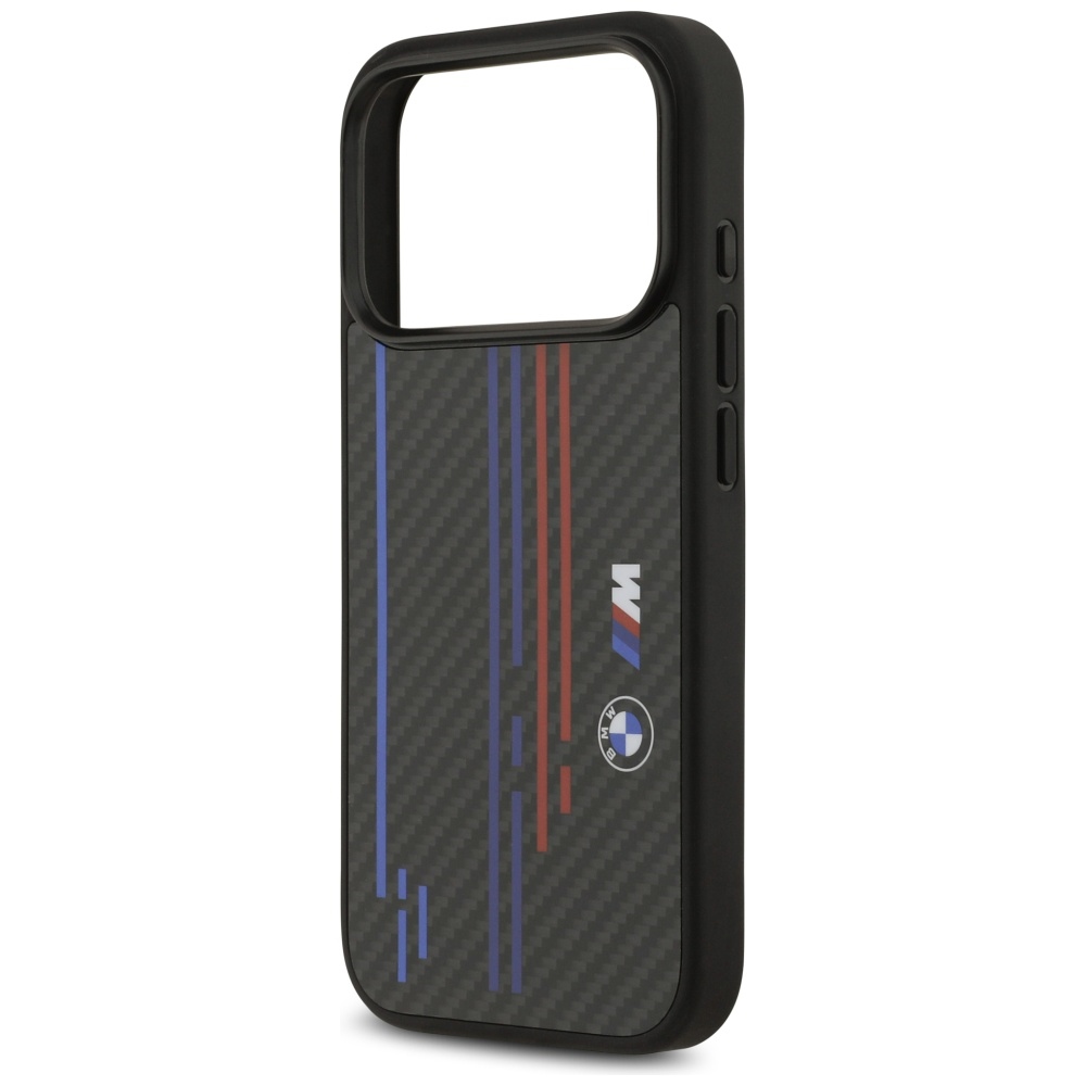 Чехол BMW M Kevlar Lines & Logo MagSafe для iPhone 17 Pro - Черный (3)