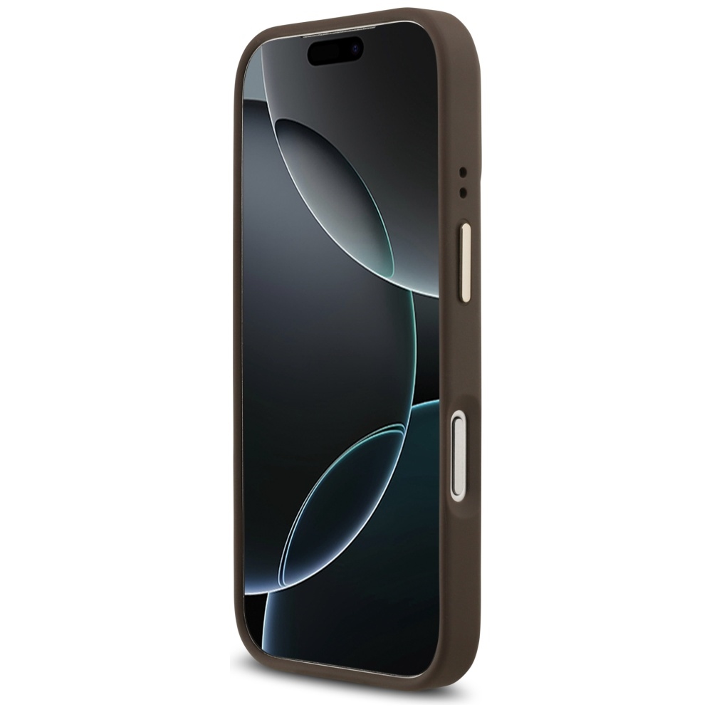 Чехол Guess 4G Strass Logo MagSafe для iPhone 17 Pro - коричневый (3)