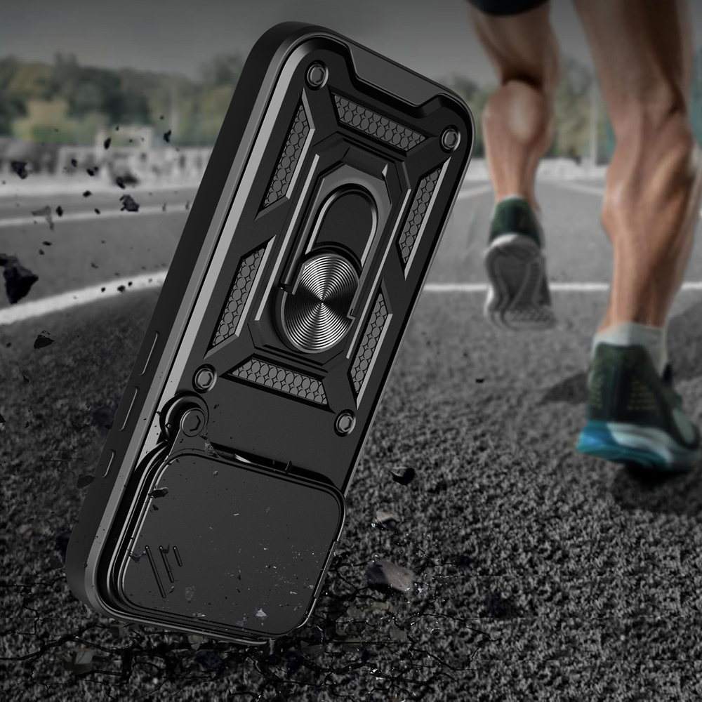 Чехол Hybrid Armor Camshield для iPhone 17 Pro с подставкой и защитной шторкой... (0)