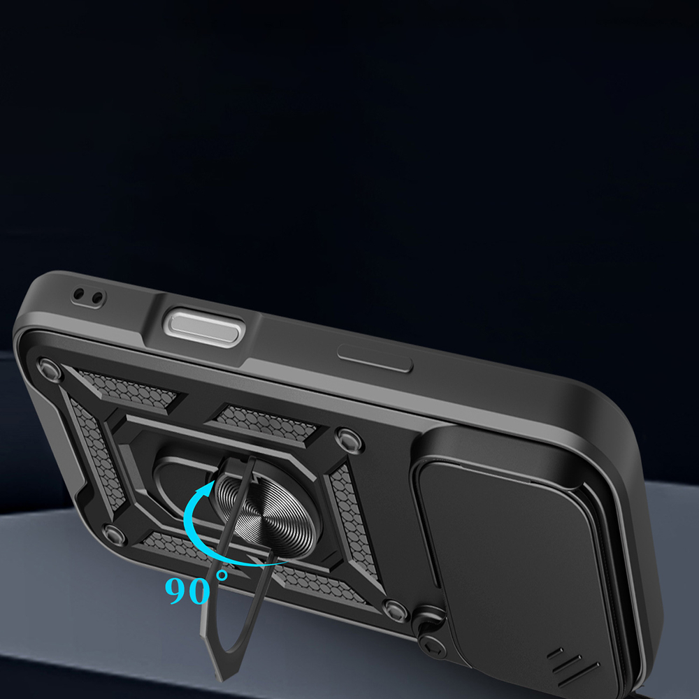 Чехол Hybrid Armor Camshield для iPhone 17 Pro с подставкой и защитной шторкой... (3)