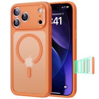 ESR Classic Hybrid MagSafe чехол для iPhone 17 Pro – прозрачный оранжевый
