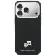 Karl Lagerfeld Karl & Choupette Head Pins Saffiano чехол с MagSafe для iPhone 17 Pro Max – чёрный