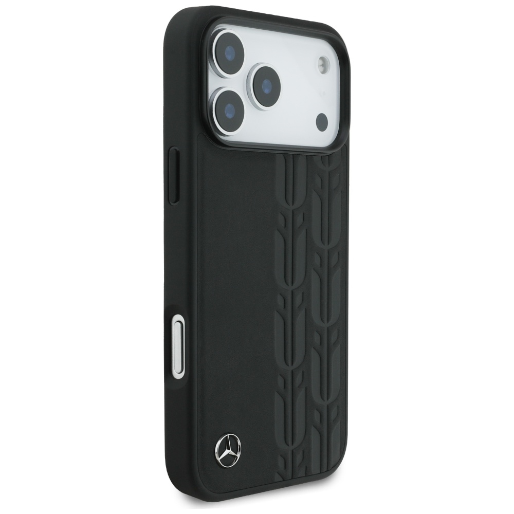 Кожаный чехол Mercedes с лавровыми листьями и MagSafe для iPhone 17 Pro Max -... (2)