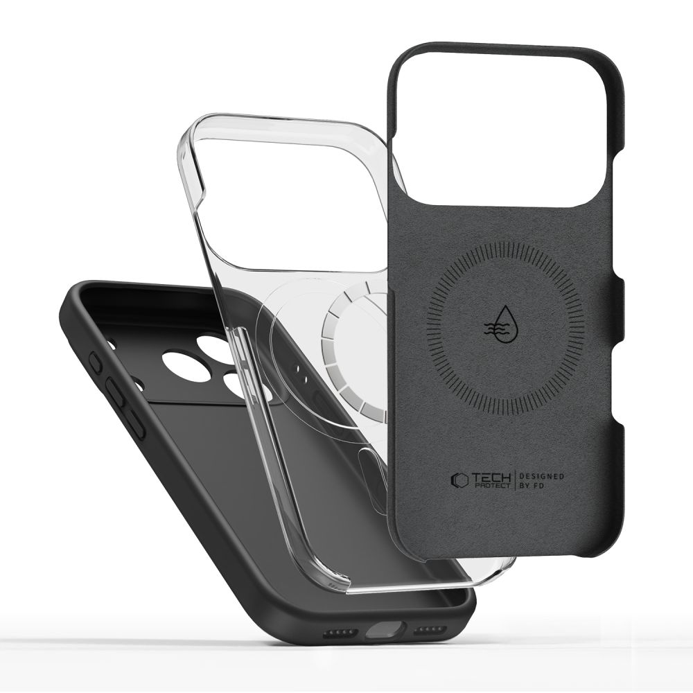 Чехол Tech-Protect BasicMag MagSafe для iPhone 17 Pro Max — матовый черный (0)