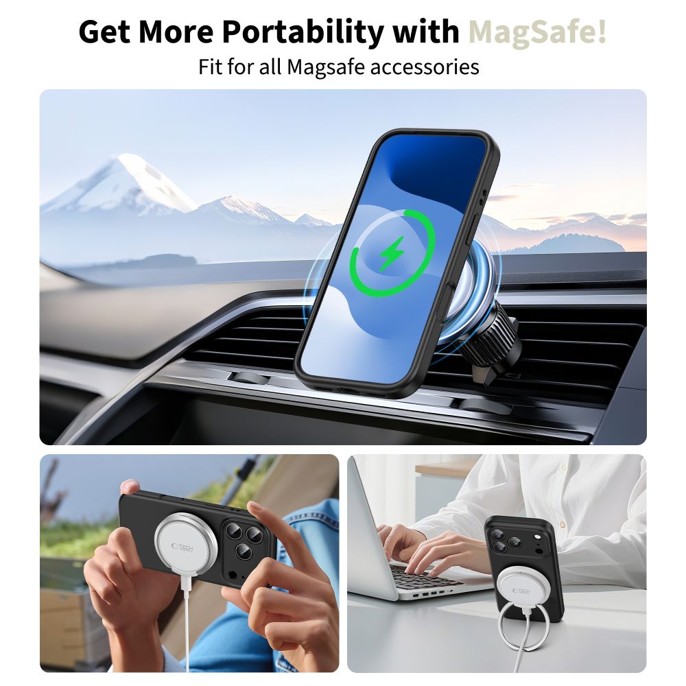 Чехол Tech-Protect BasicMag MagSafe для iPhone 17 Pro Max — матовый черный (1)