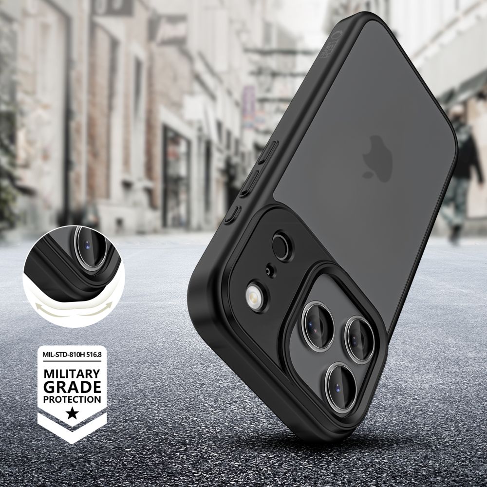 Чехол Tech-Protect MagMat для iPhone 17 Pro Max — матовый черный (1)