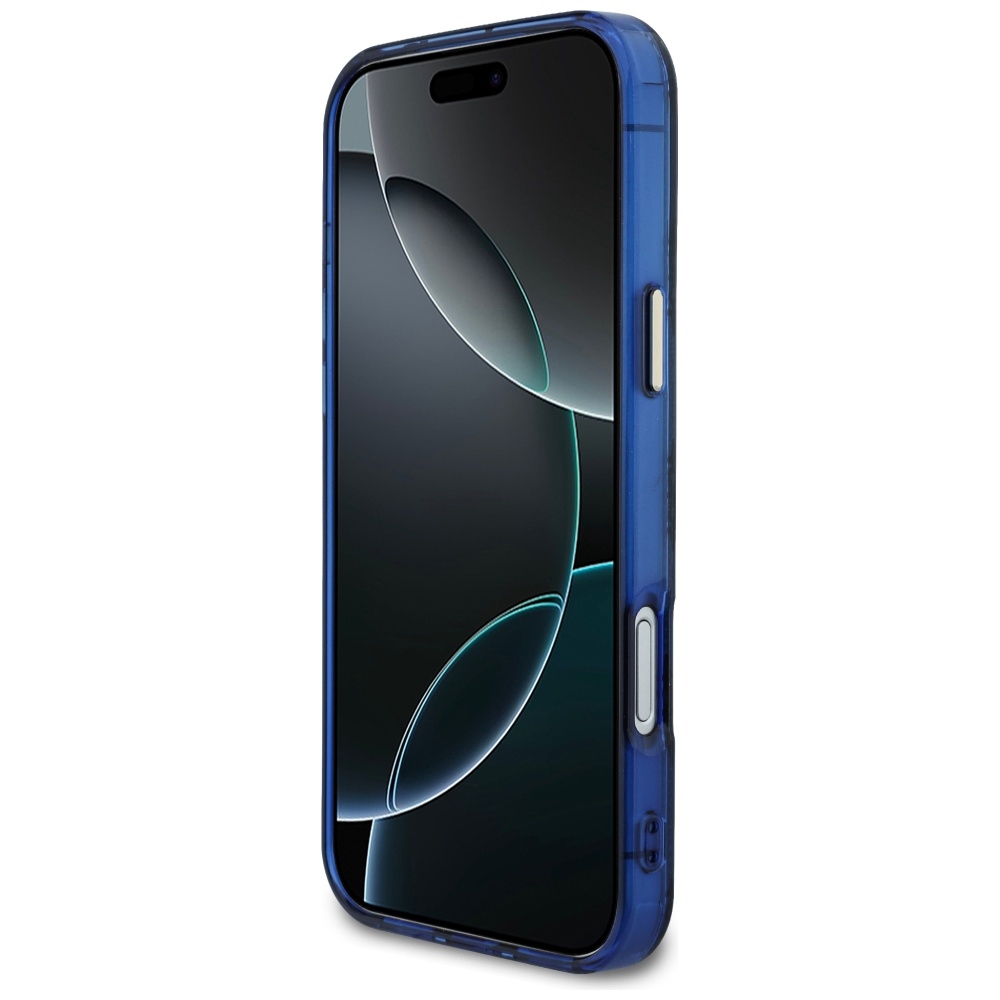 Чехол Guess IML Peony Dot MagSafe для iPhone 17 Pro Max – синий (3)