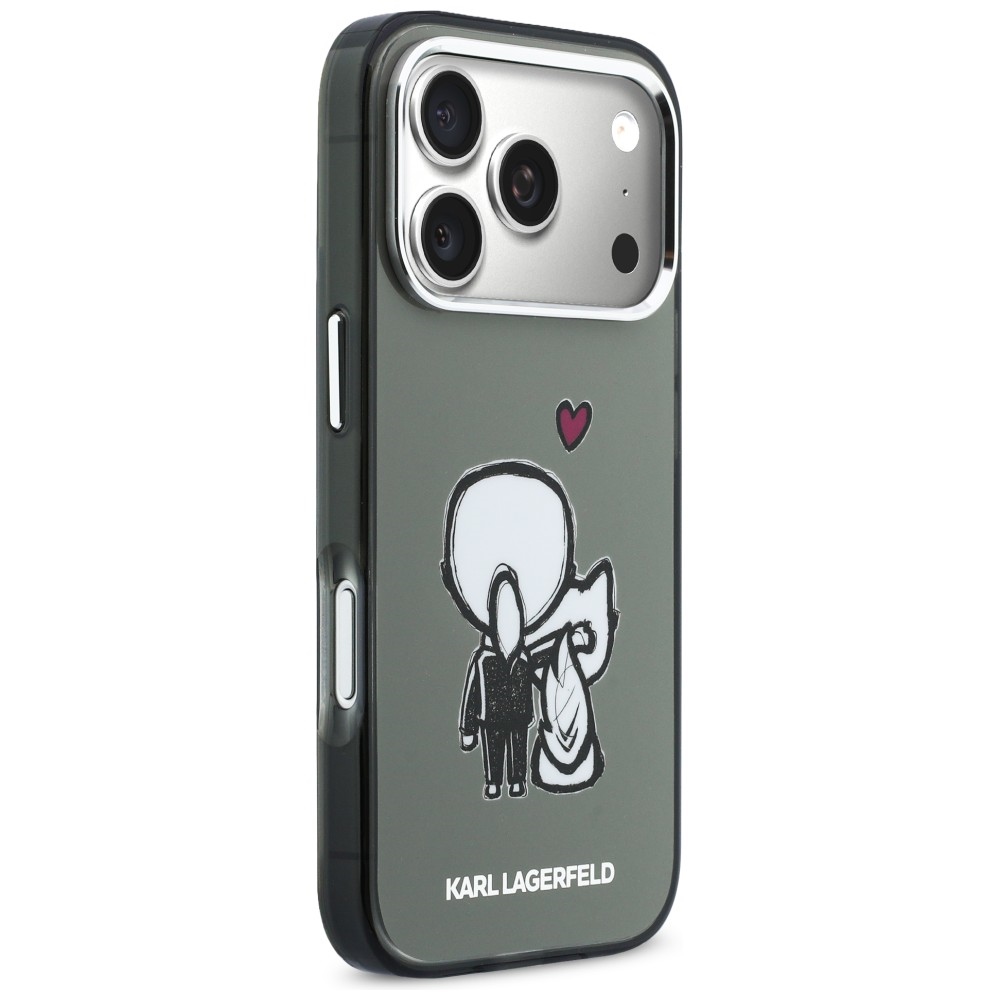 Karl Lagerfeld Karl & Choupette задняя MagSafe накладка для iPhone 17 Pro Max – чёрная (2)