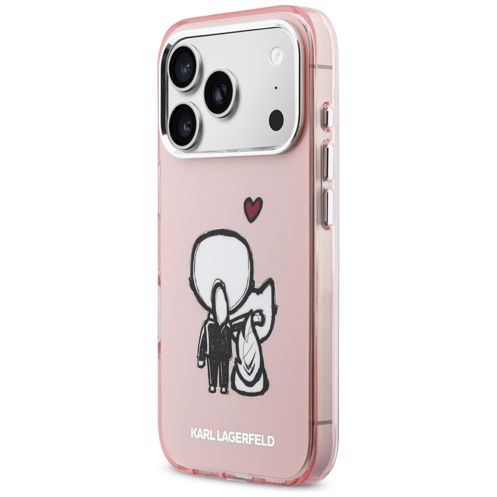 Karl Lagerfeld Karl & Choupette MagSafe накладка для iPhone 17 Pro Max – розовая (0)