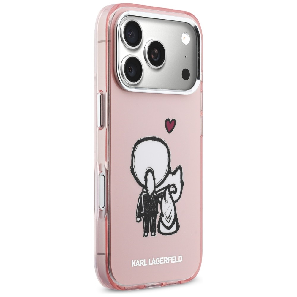 Karl Lagerfeld Karl & Choupette MagSafe накладка для iPhone 17 Pro Max – розовая (2)
